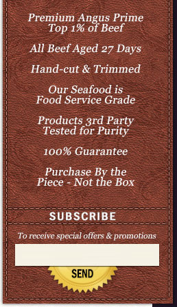 Quality Steaks and Seafood, Services and more.